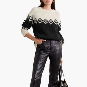 Nili Lotan Helene Fair Isle Wool Sweater